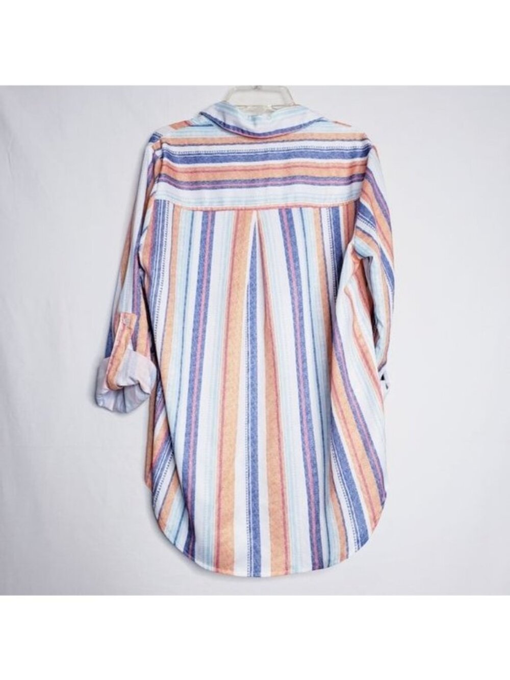 90s Vintage Style Southwestern Striped Button Down Shirt Top Women's Small - Picture 7 of 10